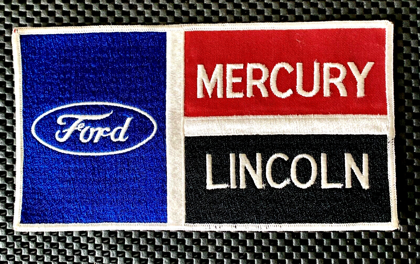 FORD LINCOLN MERCURY EMBROIDERED SEW ON ONLY BACK PATCH AUTO 8 3/4\