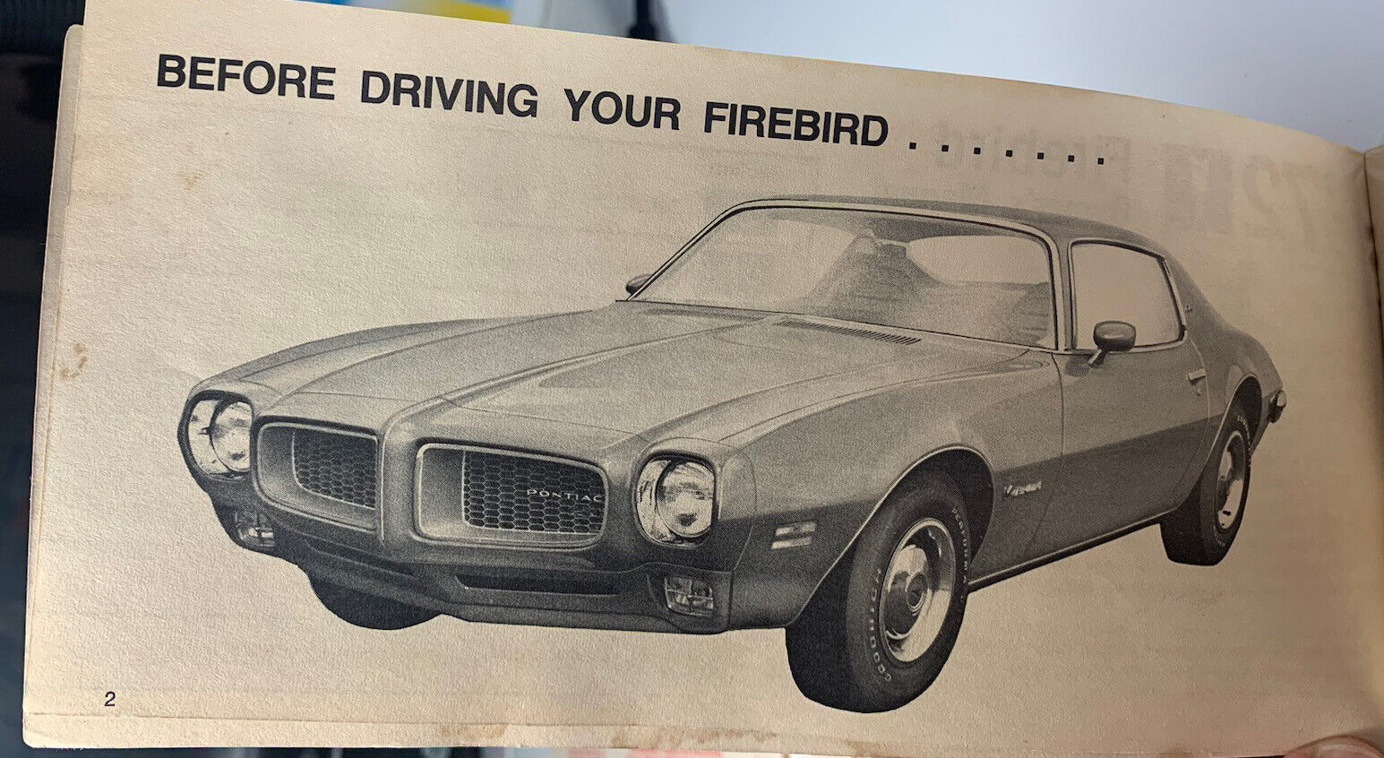 1972 Pontiac Firebird Owners Operators Manual 72 Formula Trans Am Esprit