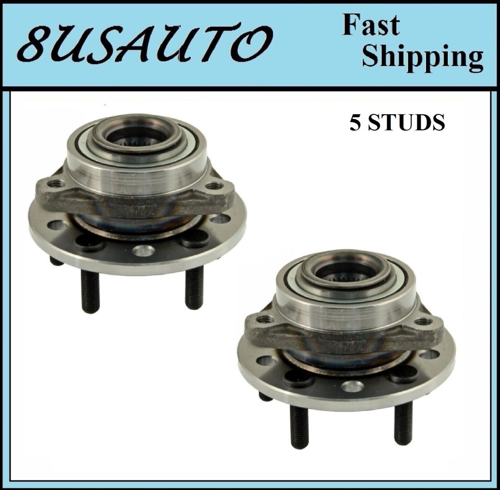 REAR Wheel Hub Bearing Assembly Fit CHRYSLER PROWLER/ PLYMOUTH PROWLER (PAIR)