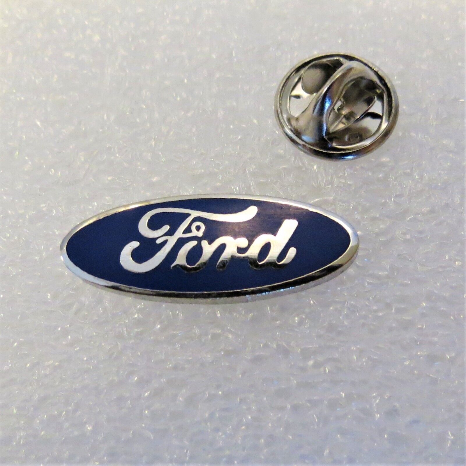 Genuine Ford Logo Blue Oval Enamel Lapel Hat Pin Badge, NEW