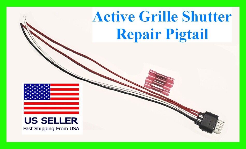 fits Dart Active Grille Shutter Connector Pigtail Harness 68225125AA Radiator