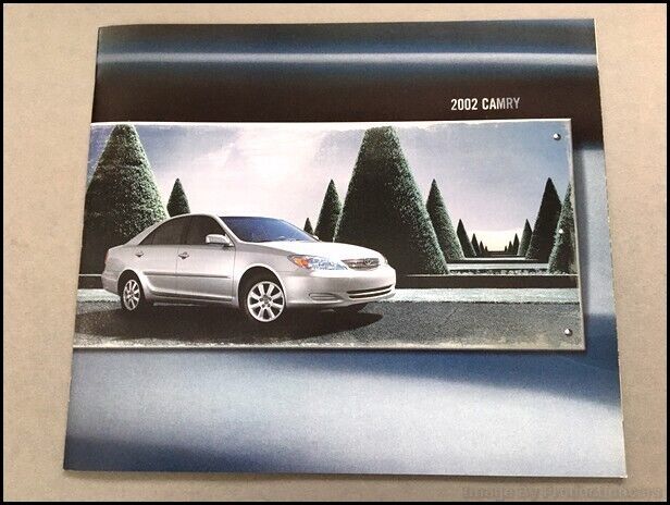 2002 Toyota Camry 18-page DELUXE BIG SIZE Original Car Sales Brochure Catalog