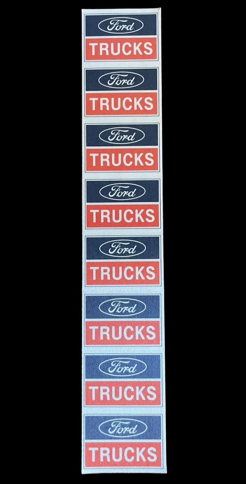 8 New Vintage Ford Trucks Nylon Lapel Sticker Car Show Marketing Events Industry