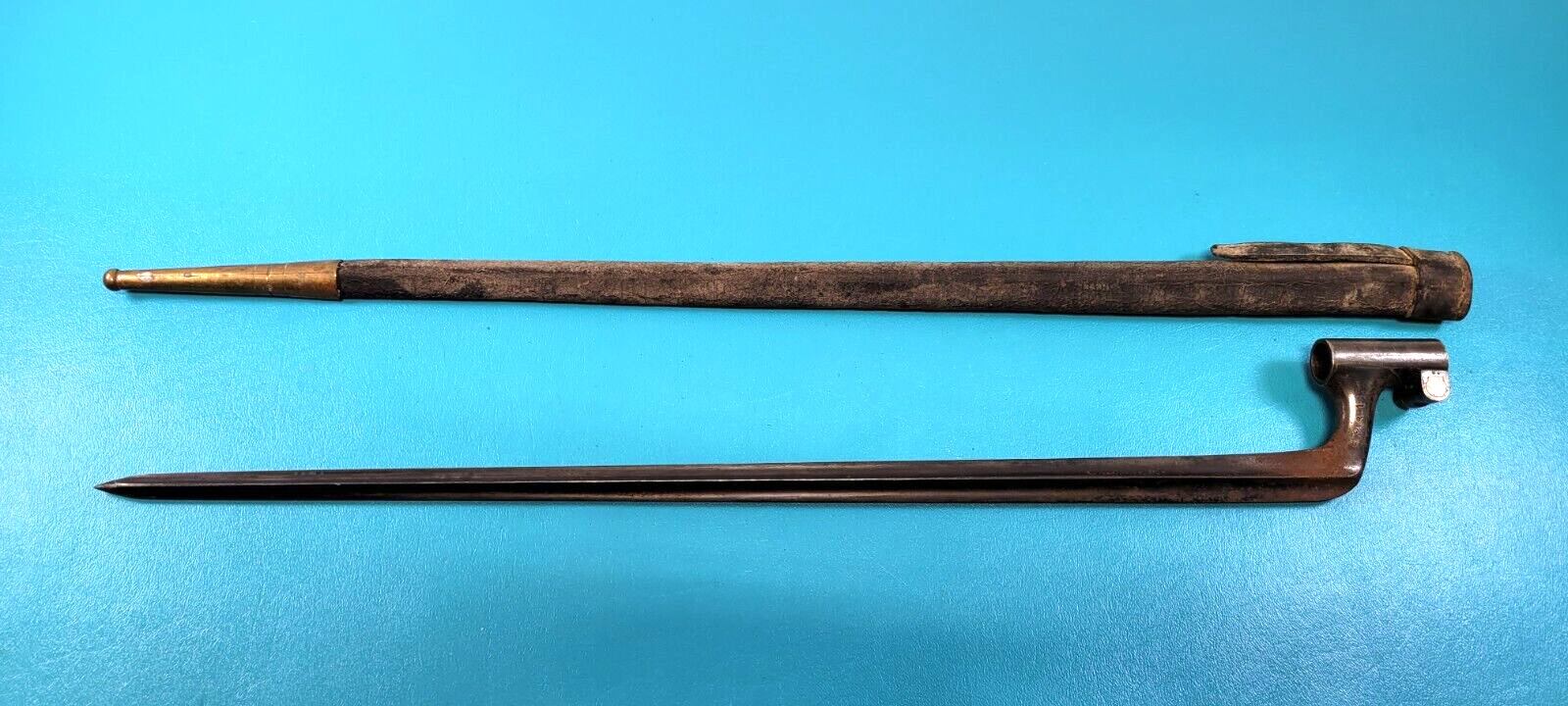 Scarce Swedish Model 1867 - 1889 Remington Rifle Bayonet Coil Spring Press Stud