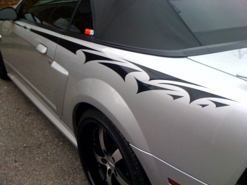 Side Graphic Decals for 99 00 01 02 03 04 Ford Mustang
