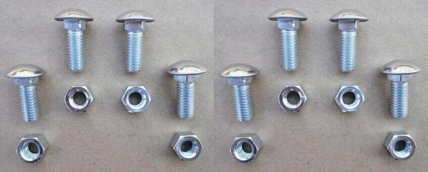 8 HIGH QUALITY BUMPER BOLTS/NUTS FITS PACKARD STUDEBAKER NASH EDSEL CORVAIR ETC