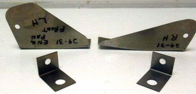 Chevrolet Chevy Roadster Engine Pan Brackets Front & Rear SET 1929-1931