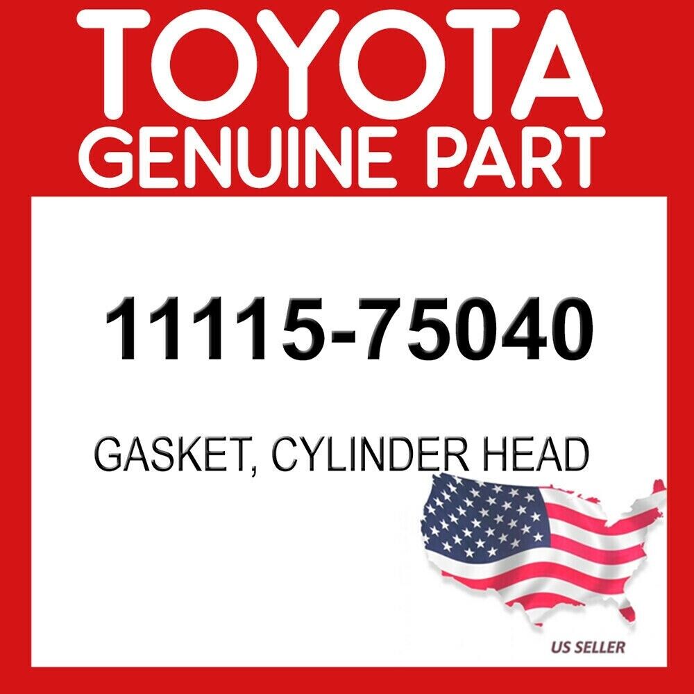 TOYOTA GENUINE 11115-75040 GASKET, CYLINDER HEAD OEM