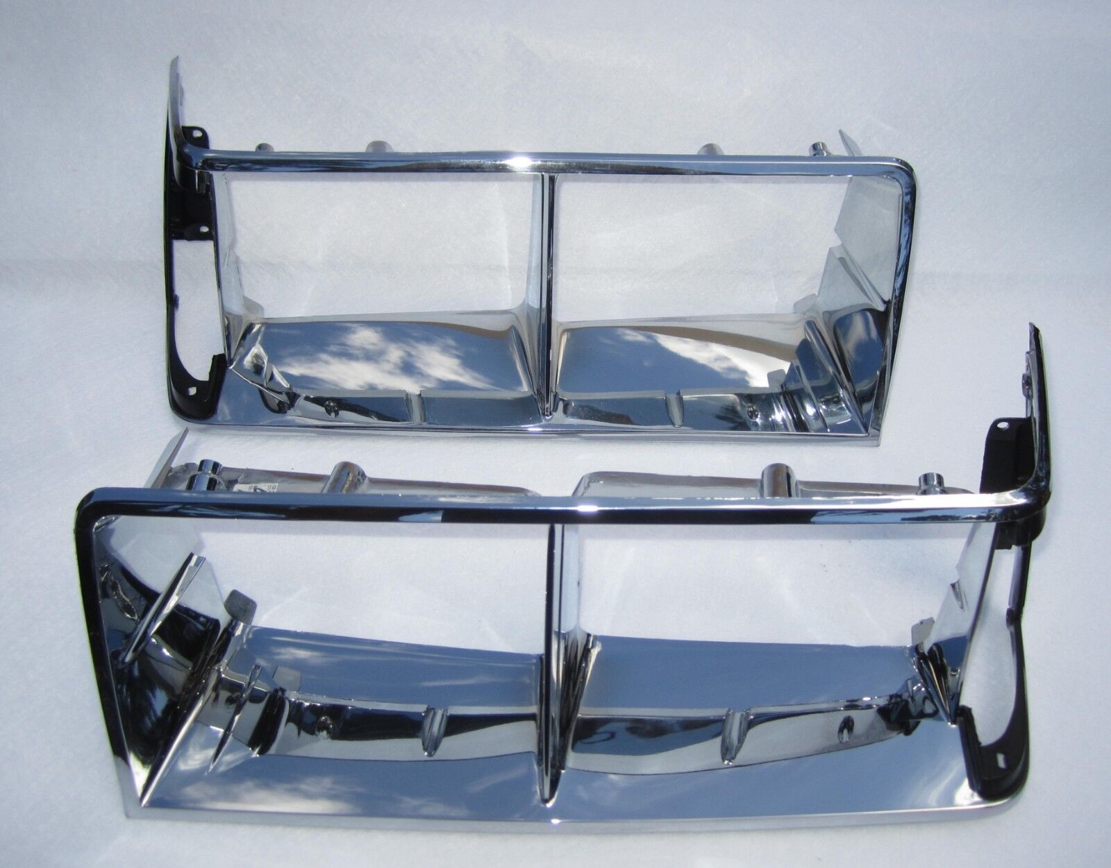 1984-1987 Buick Regal T-Type Chrome Headlight Doors. Pair Headlamp Bezels