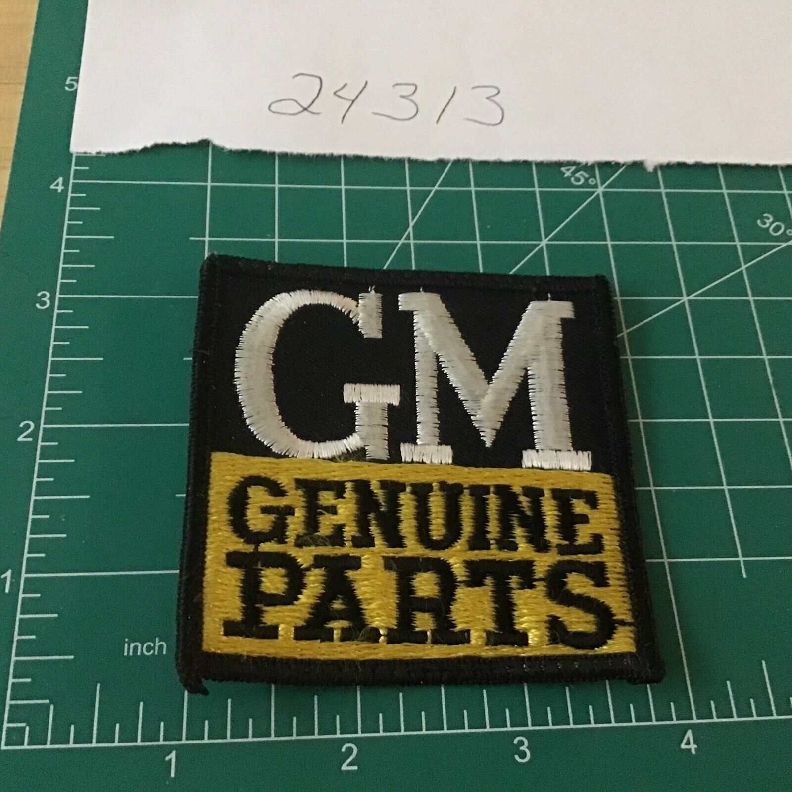 Vintage Genuine Gm Parts Embroidered Patch