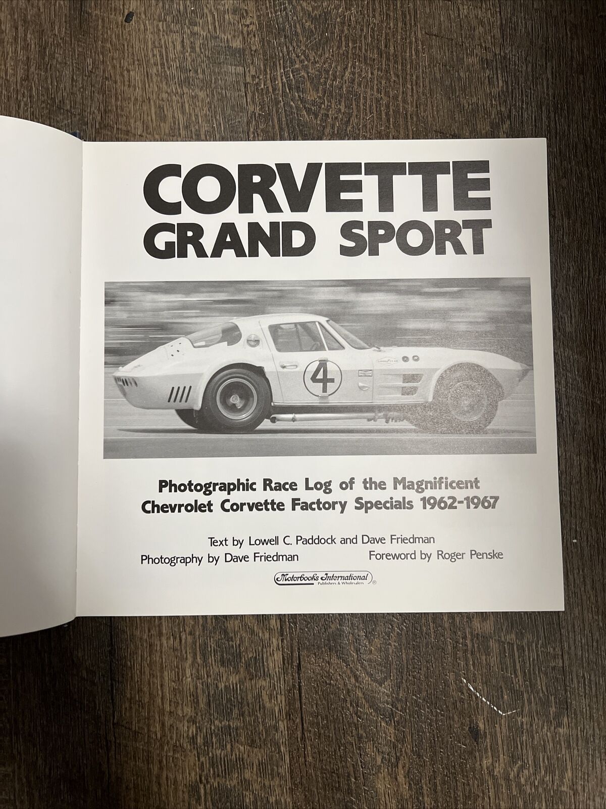 Corvette Grand Sport Hardcover Book 1962-67 Motorbooks International 1st Print