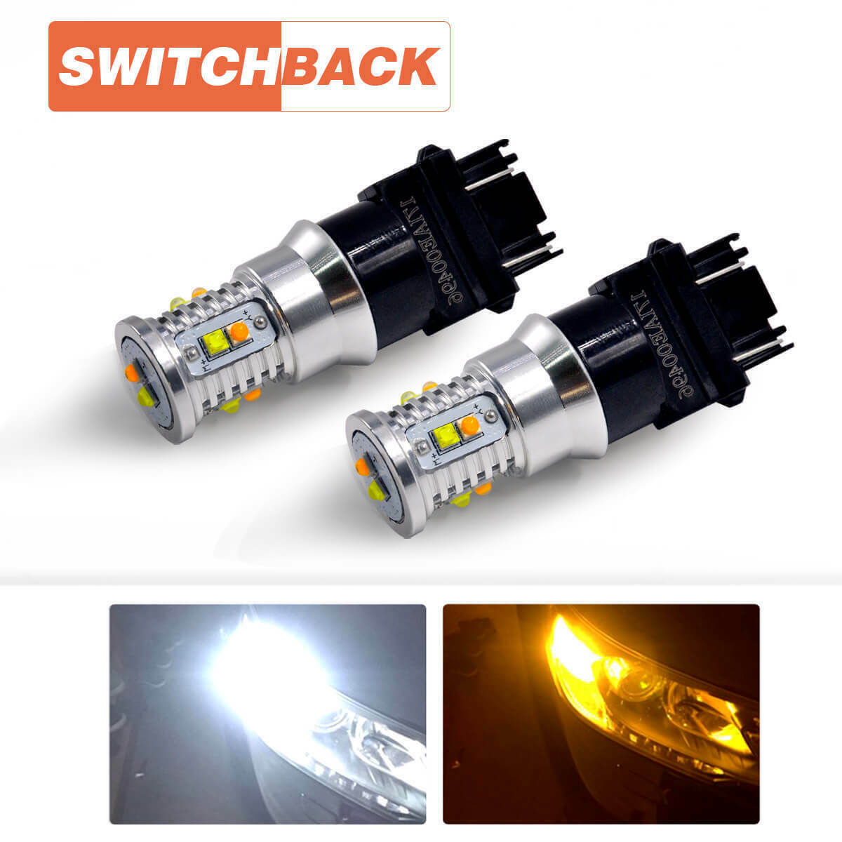 2x 3157 Switchback LED Front Turn Signal Light Bulb for Dodge Ram 1500 2500 3500