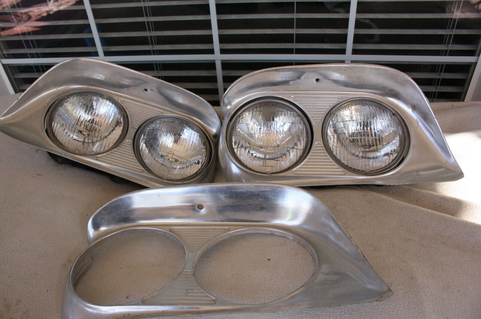 1959 Ford Headlight Bucket Assembly Original Galaxie 500 ALL FULL SIZE MODELS