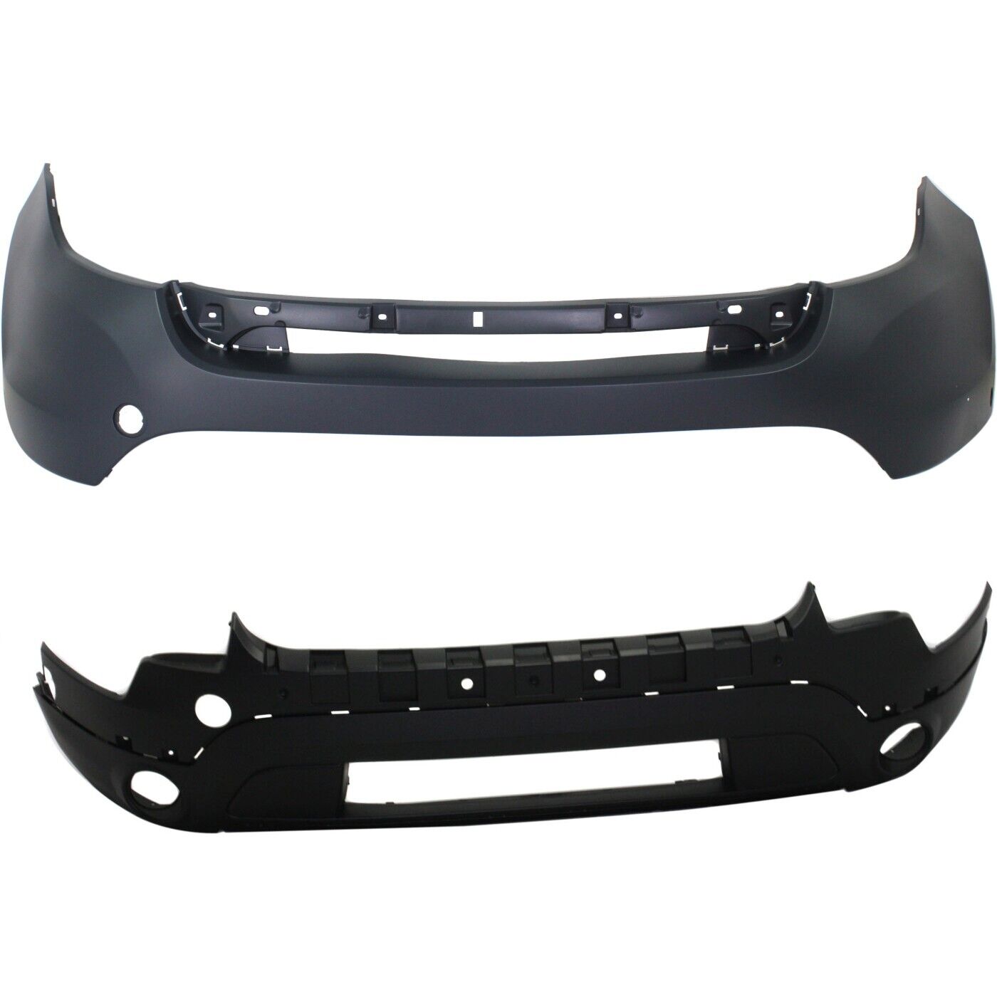 Front Set of Bumpers w/ Foglamp Park Assist Hole For 11-15 Ford Explorer Limited