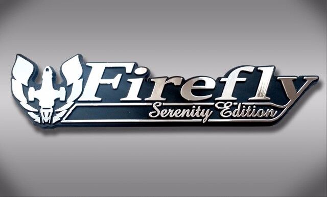 Firefly Serenity Edition Car Emblem - Chrome Plastic Not a Decal / Sticker