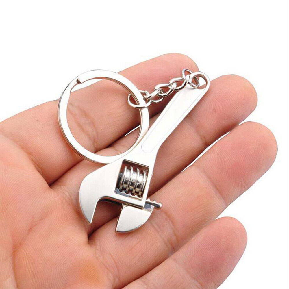 1x Car Accessories Metal Wrench Men Keychain Keyring Key Chain Ring Keyfob Parts
