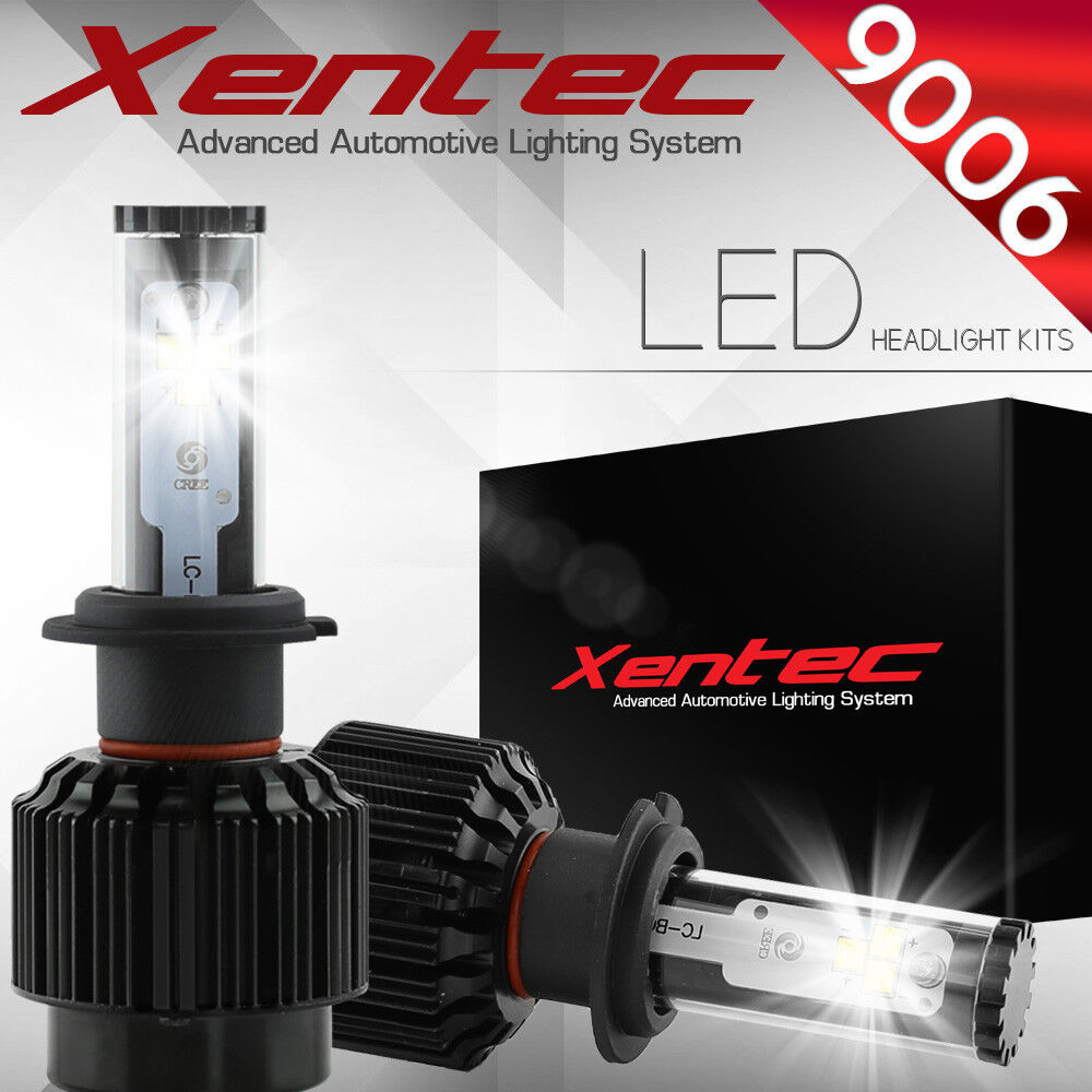 XENTEC LED HID Headlight kit 388W 38800LM 9006 6000K for 2001-2002 Saturn L300