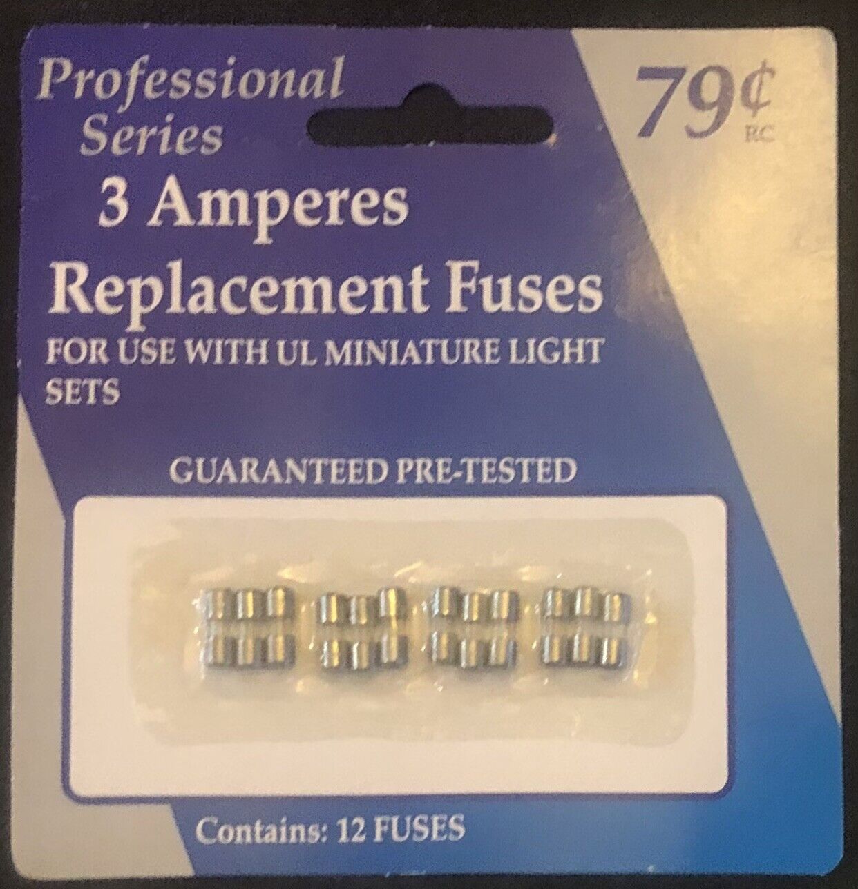 12 Fuses-Professional Series Replacement Fuses-3 Amperes-Pre-Tested