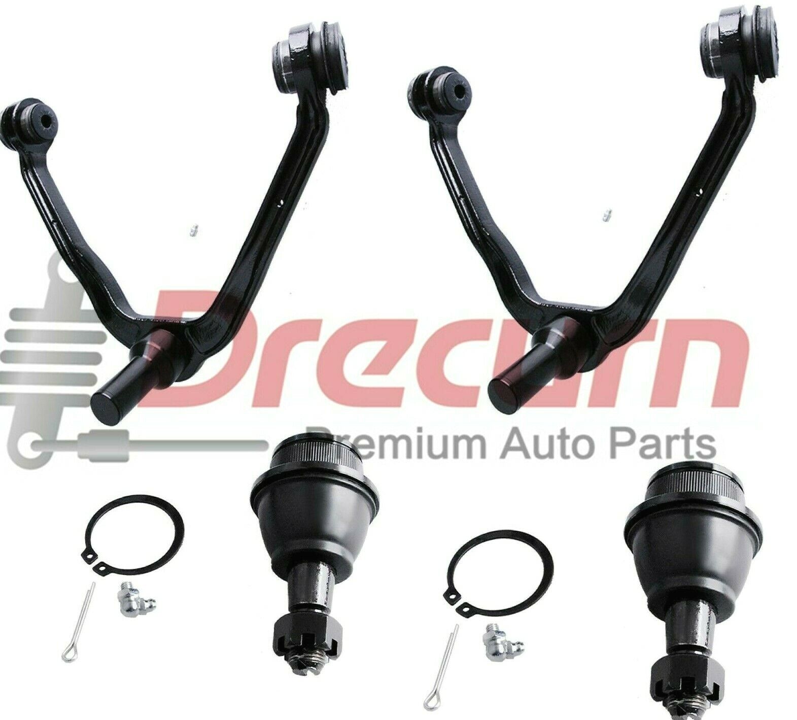 4Pc Front Upper Control Arm Lower Ball Joint Set for Tahoe Silverado Sierra 1500