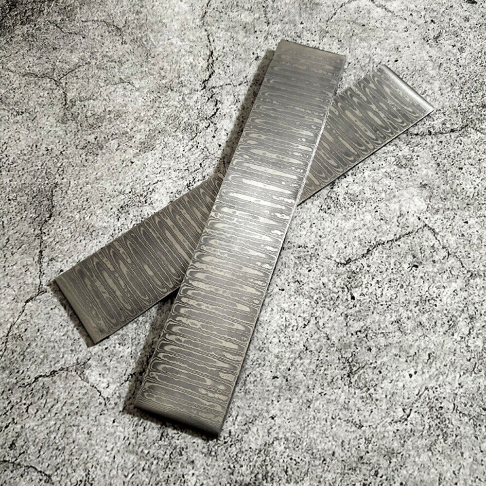 Handmade Damascus Steel Billet Knife/Blank Blade Making Bar 4 Types LS0