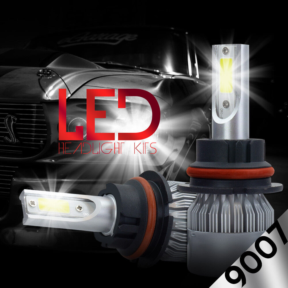 2pcs 488W 9007 LED Headlight Light Car Kit 6000K White Hi/Lo Beams 48800LM Bulbs