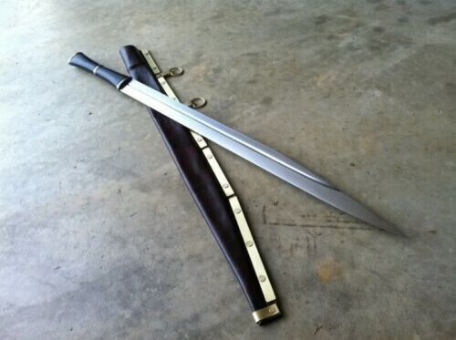 Awesome Handmade 32 inches D2 Steel Hunting Seax Sword with sheath KN222