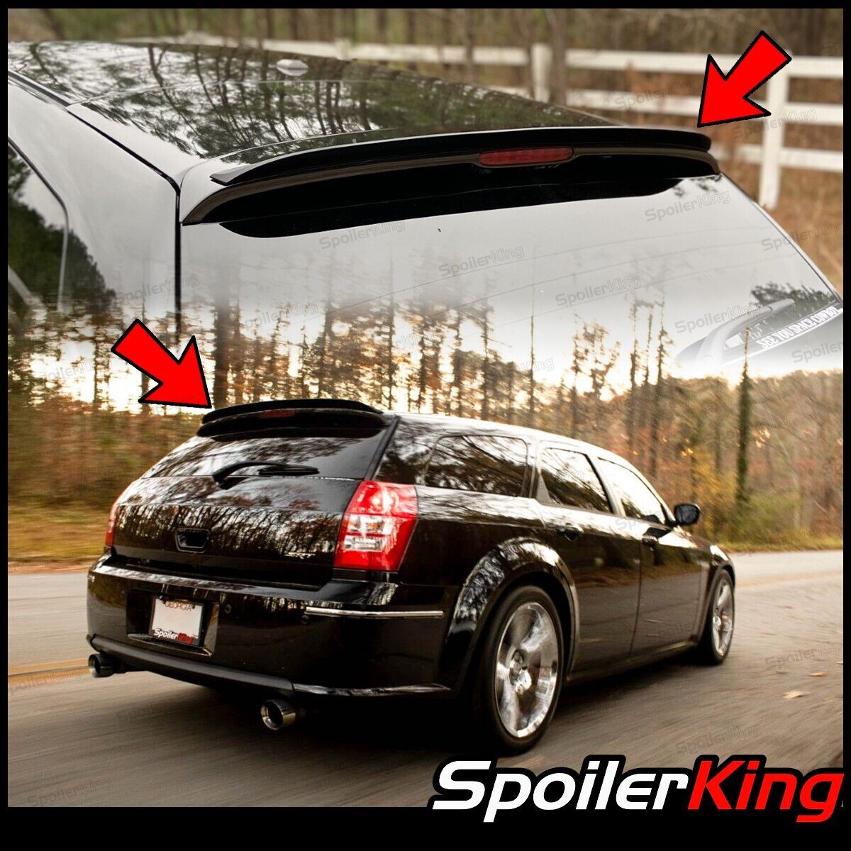 SpoilerKing Rear Add-on Roof Spoiler (Fits: Dodge Magnum 2005-2008) 284G