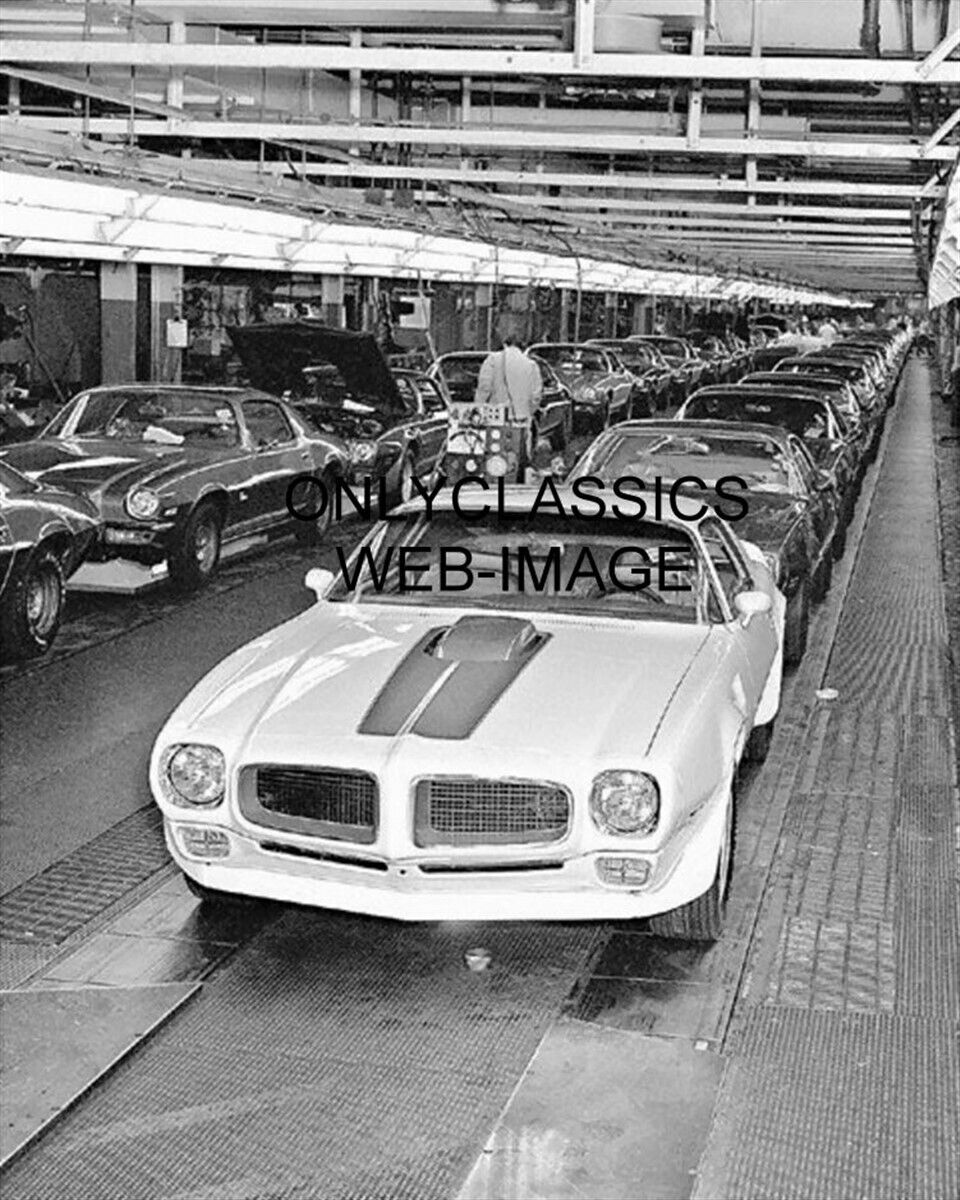 1970 FIREBIRD TRANS AM CAMARO Z/28 ASSEMBLY LINE 8X10 PHOTO HOT ROD MUSCLE CAR