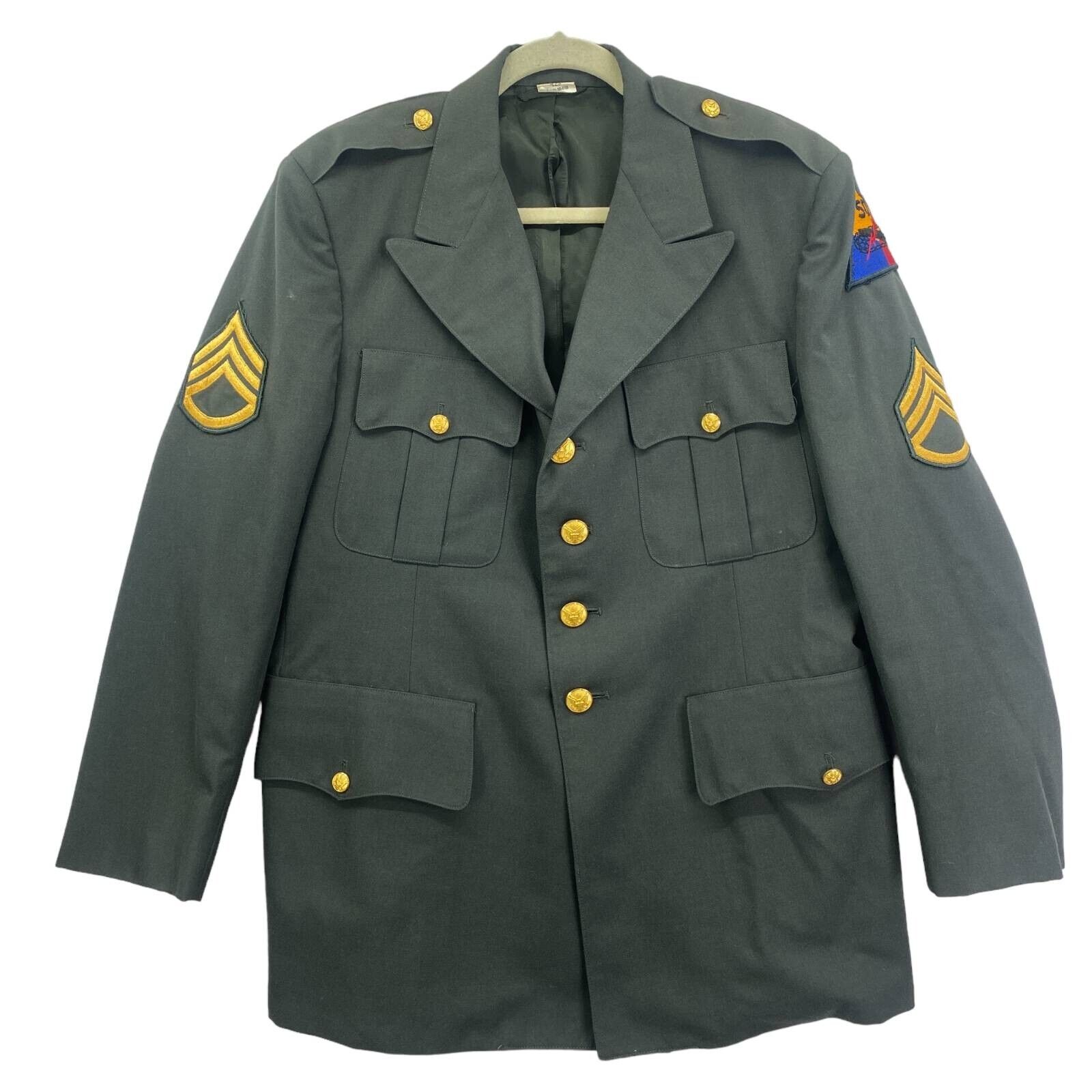 Vintage Dress Uniform US Army Staff Sergeant TN Apparel Wool Jacket 42S Pant 40L