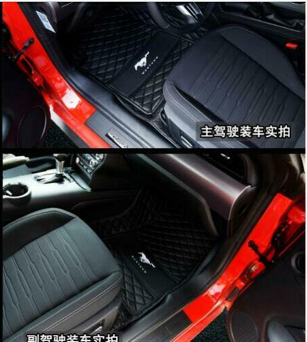 For Ford Mustang 2000-2023 Custom Car Floor Mats Trunk Mats Waterproof Carpets