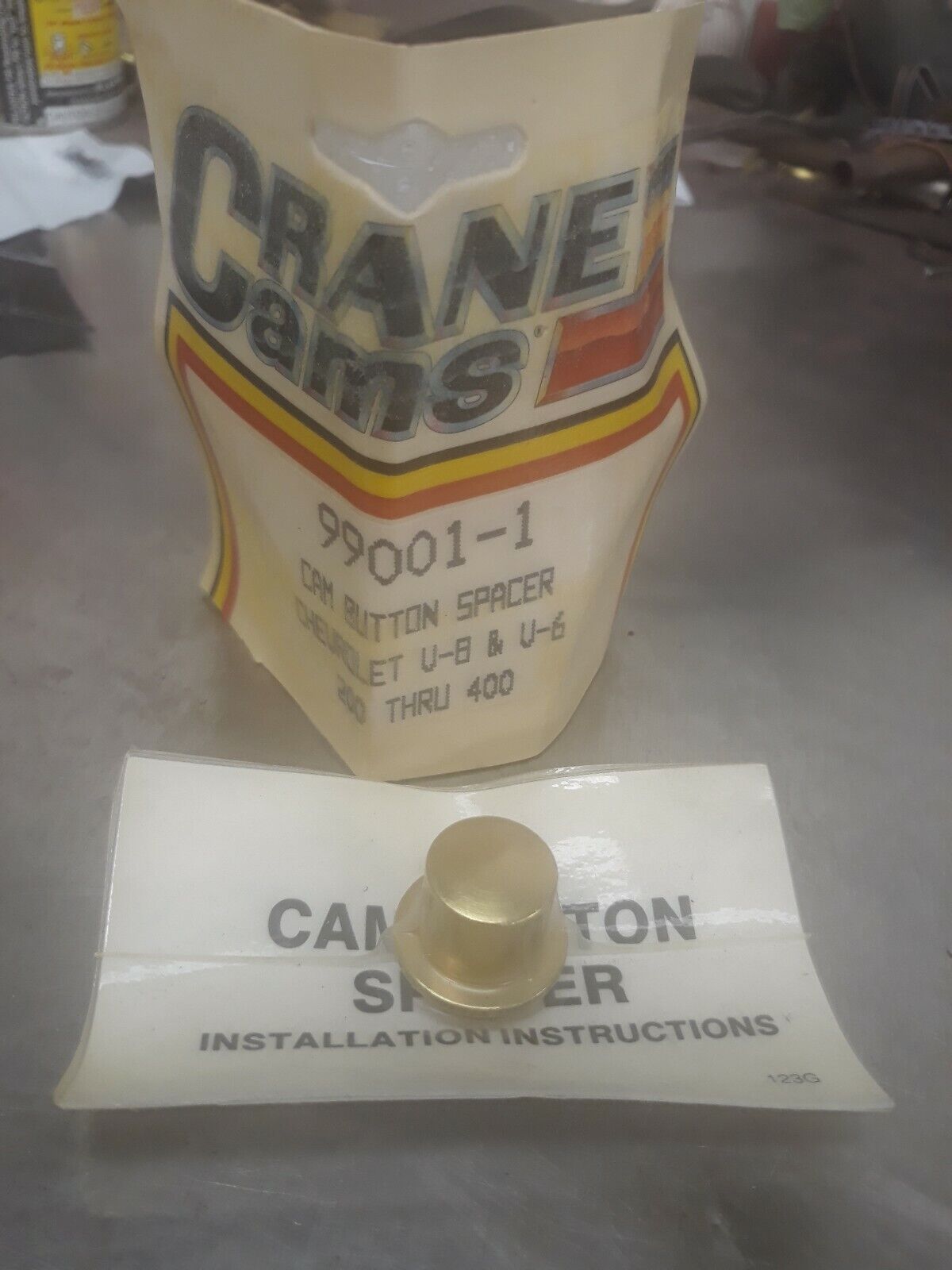 NEW Crane Cams Chevy Cam Button Spacer 99001-1 Chevrolet V8 & V6 200 Through 400