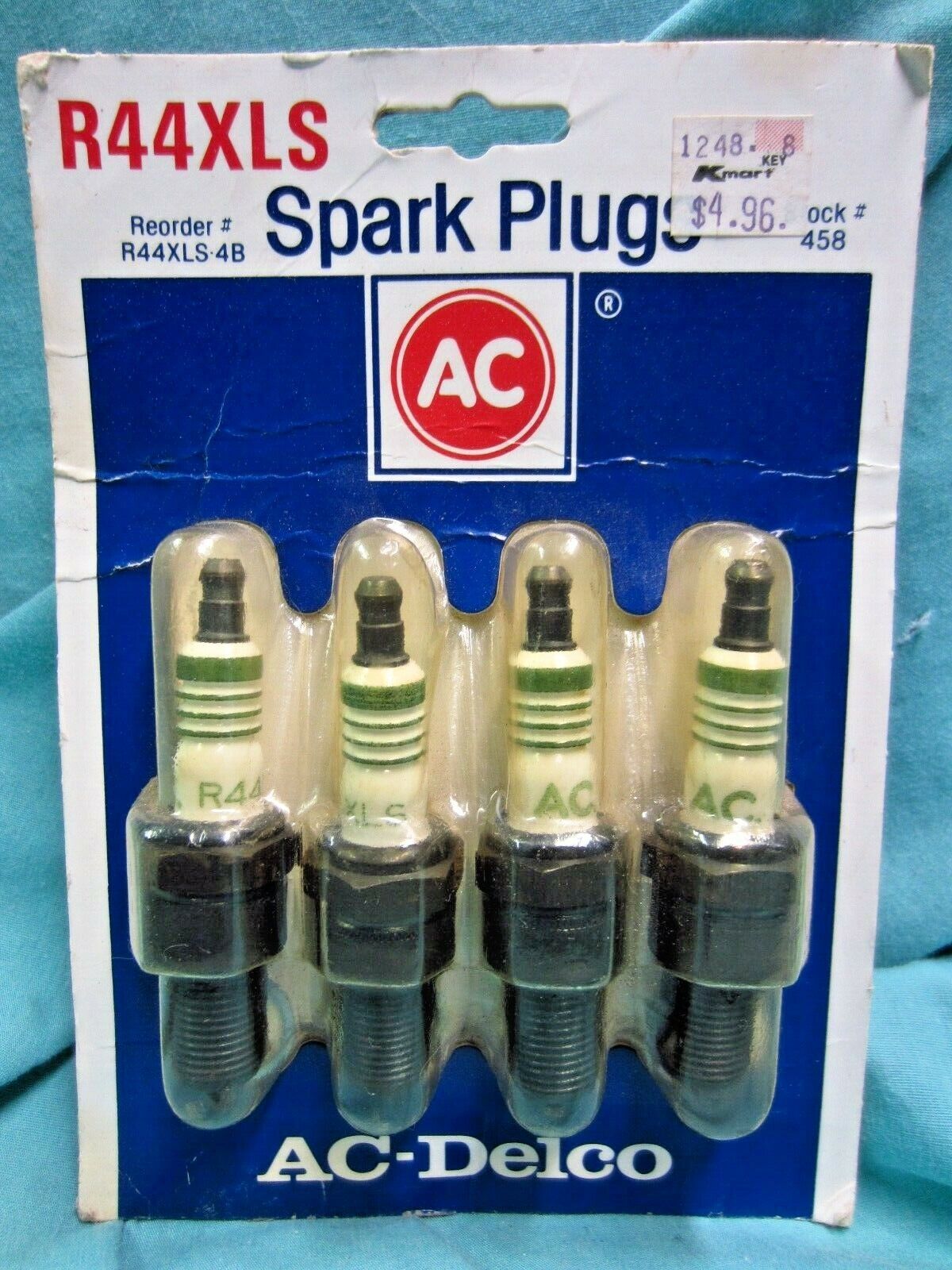 4 AC Delco Spark Plugs R44XLS -4B, New 