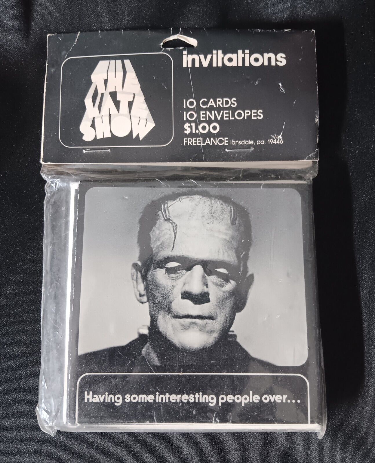 Vintage Frankenstein Party Invitations NOS RARE