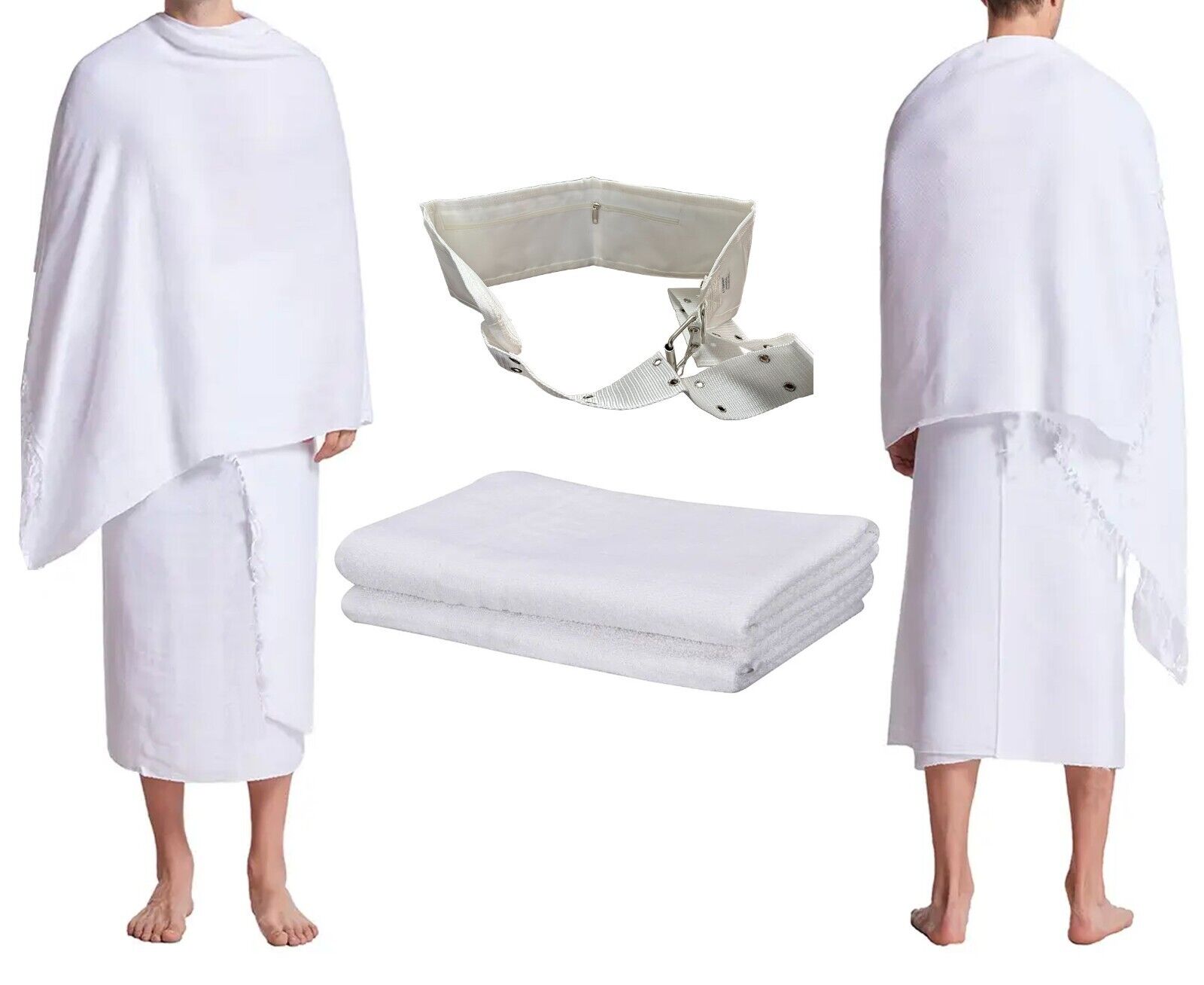 100% Cotton Ihram Towel 1 Set for Hajj Umrah 45\