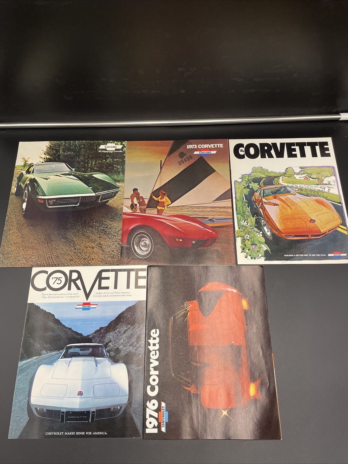 1971, 1973-1976 Chevrolet Corvette Sales Brochures  Chevy Sting Ray