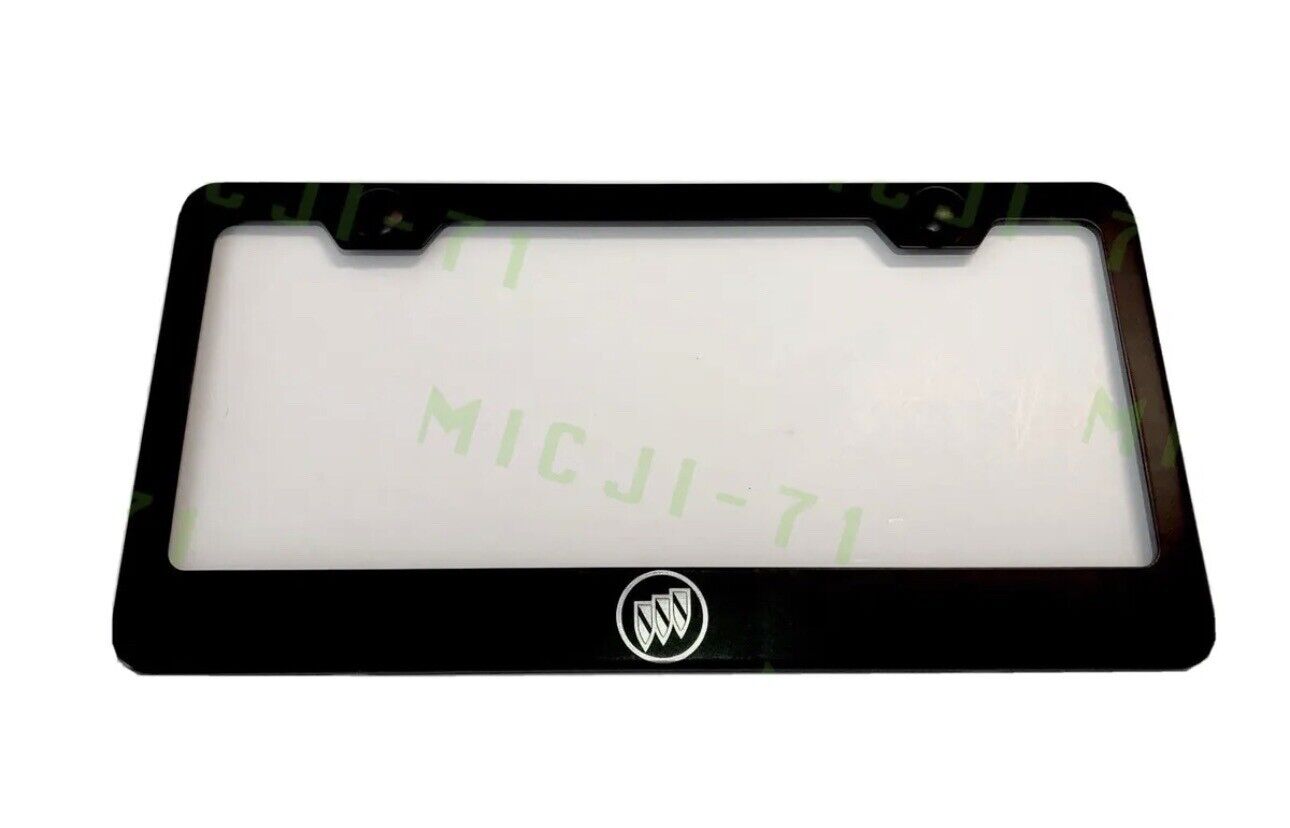 Laser Engraved Etched Buick Stainless Steel License Plate Frame