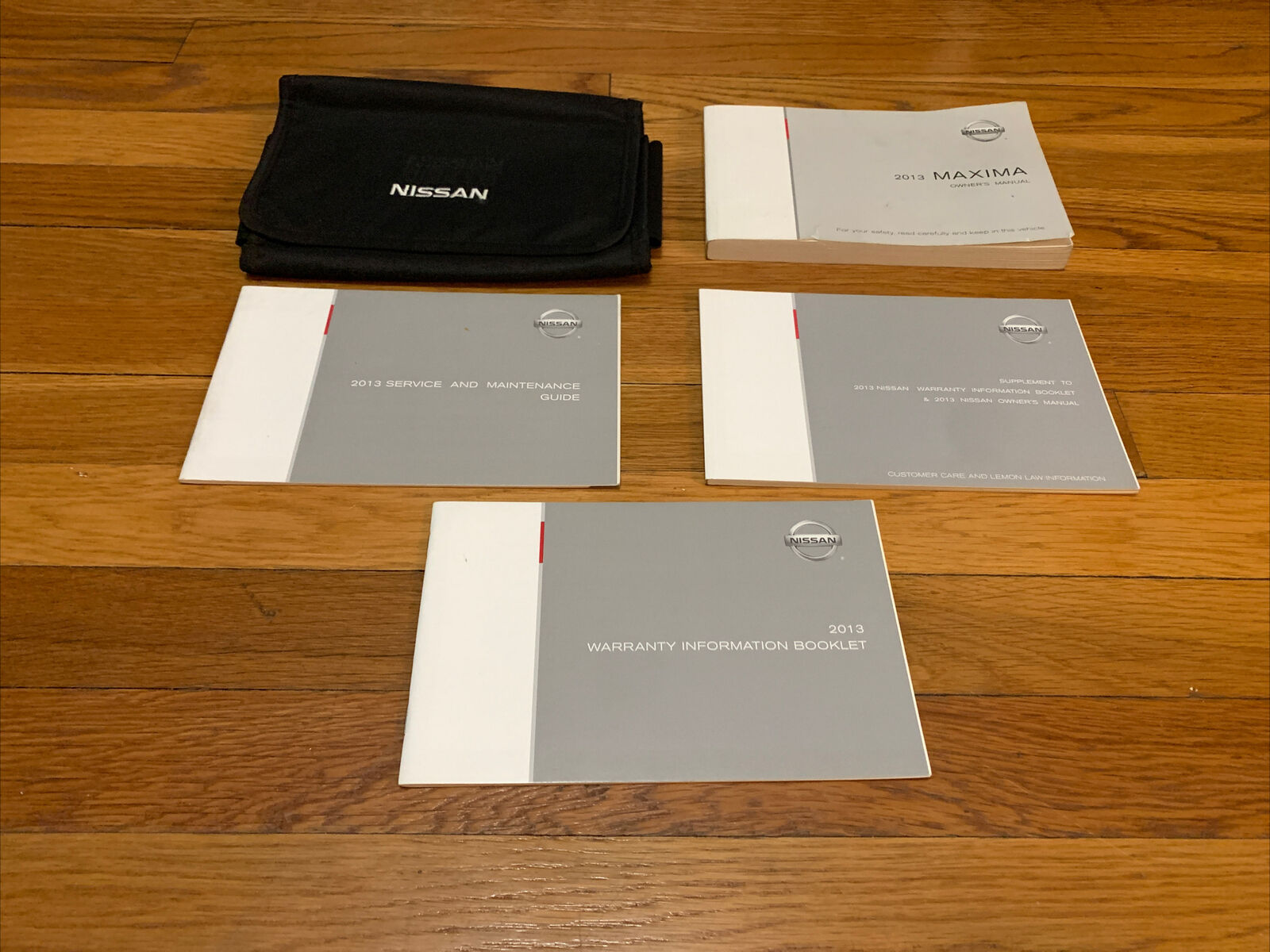 2013 Nissan Maxima Owners Manual With Case OEM 