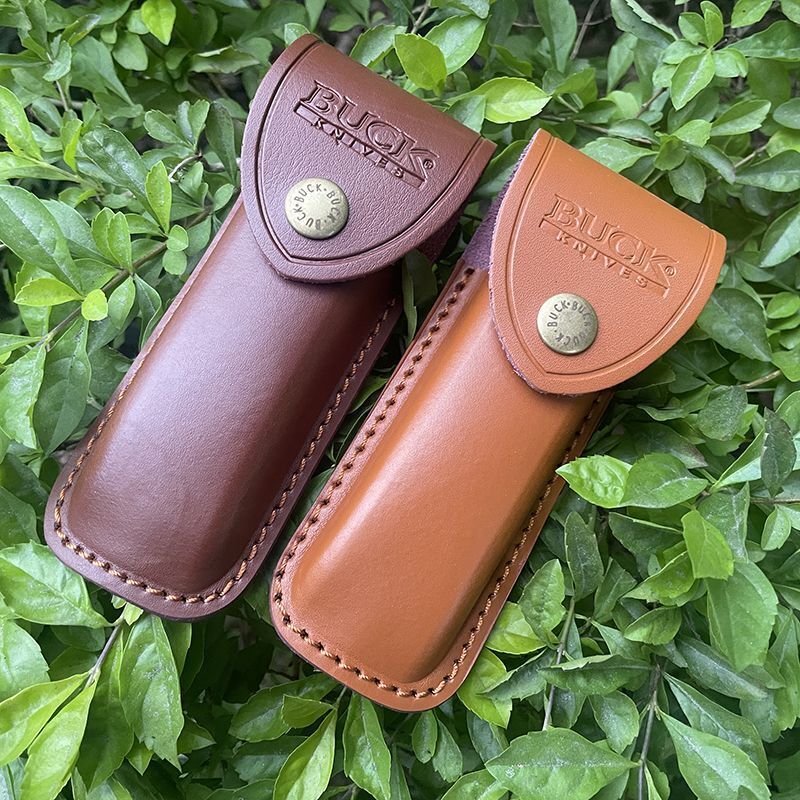 Leather Knife Sheath fits for Buck 110 Folding Hunter to 5\