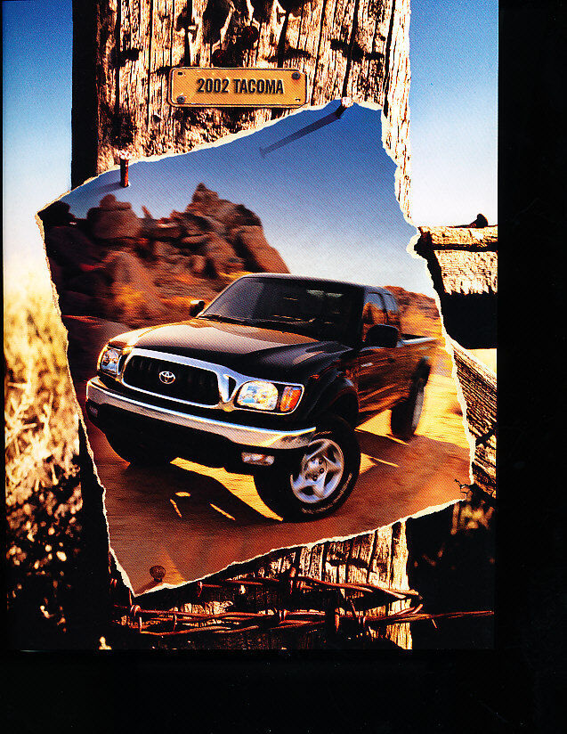 2002 Toyota Tacoma Truck Original Sales Brochure Catalog