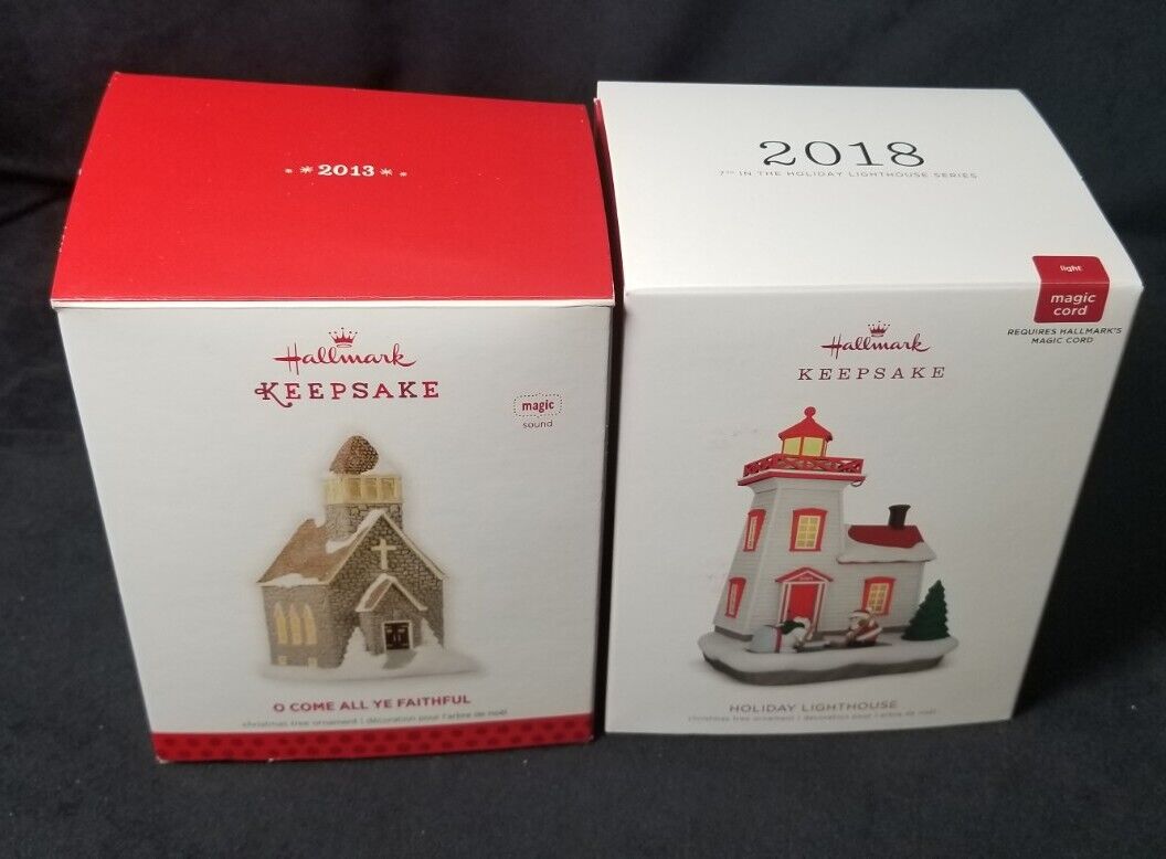 keepsake ornaments hallmark 2 ea 2013 2018