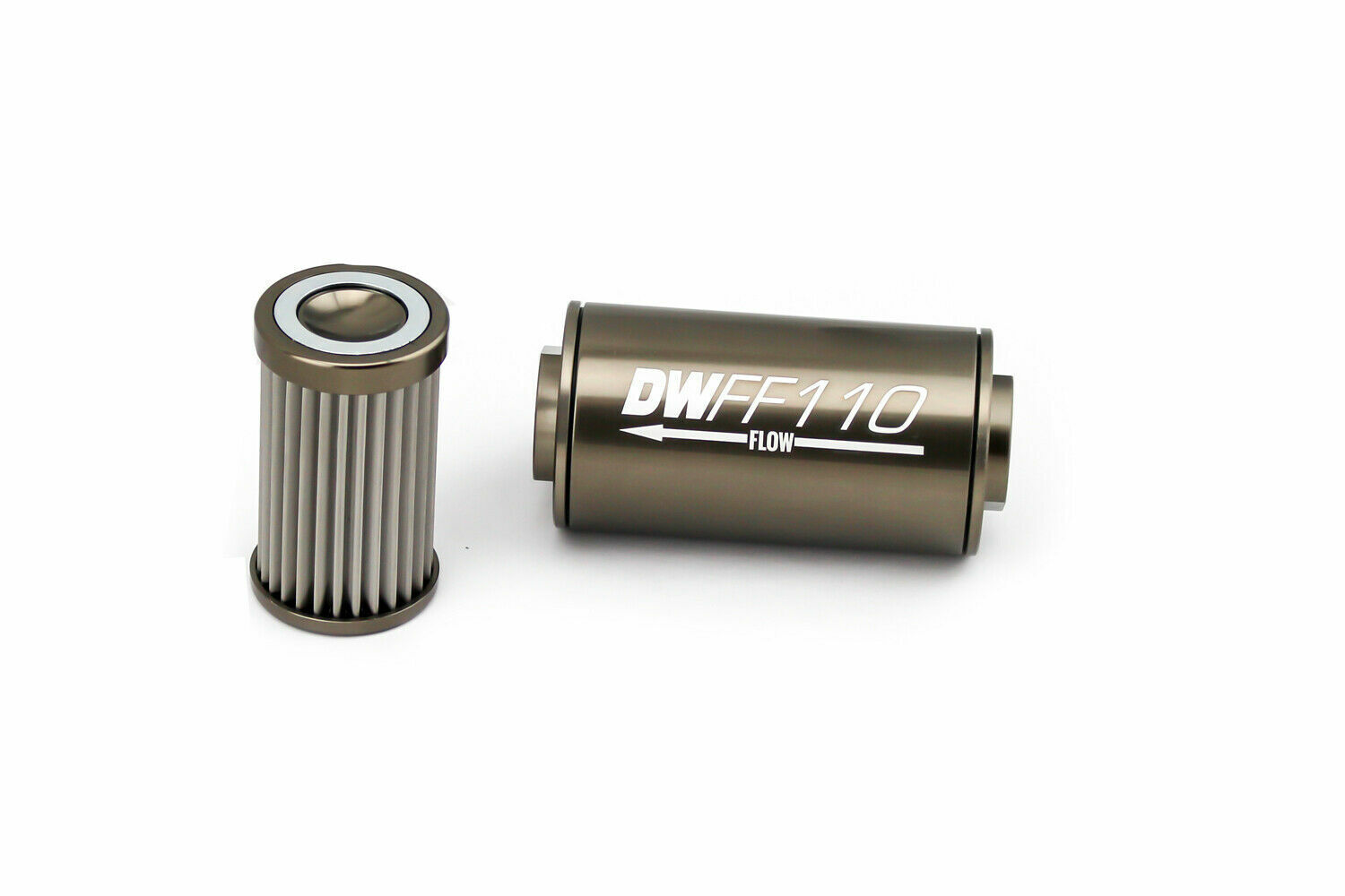 Deatschwerks Stainless Steel Universal Inline Fuel Filter Kit #8-03-110-100K