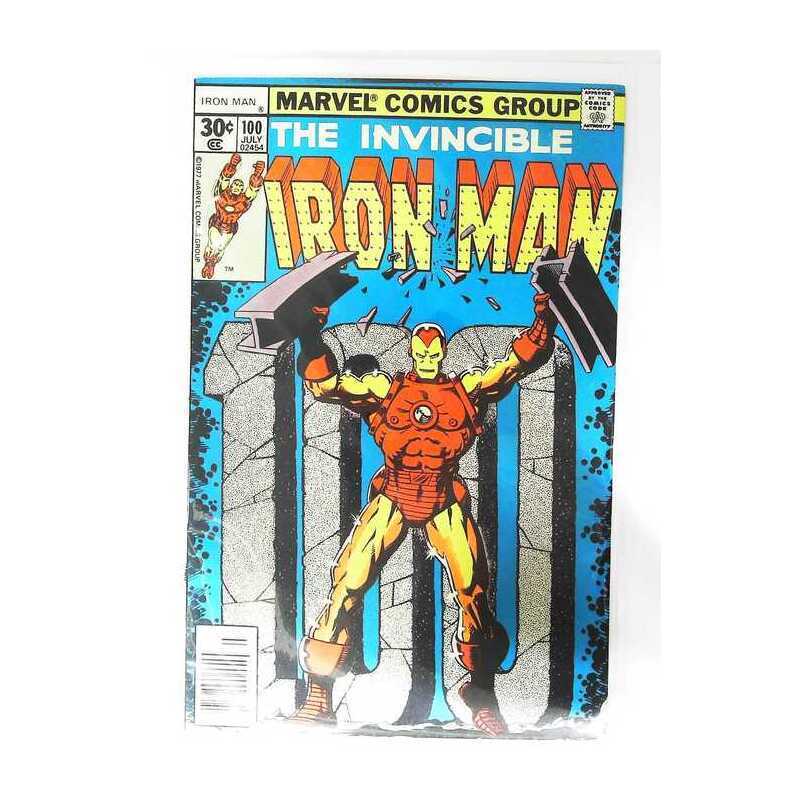 Iron Man (1968 series) #100 in Very Fine minus condition. Marvel comics [e&