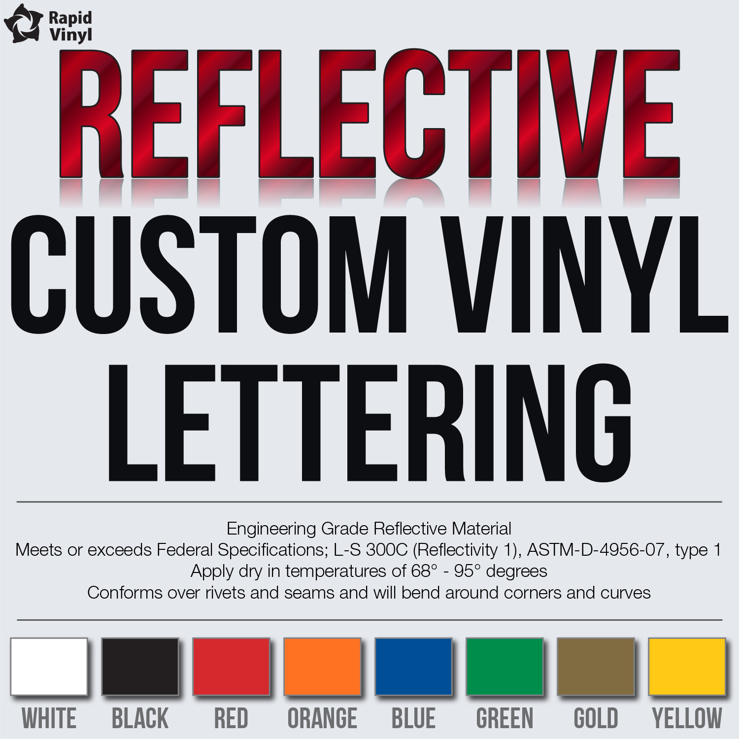 Custom Reflective Vinyl Lettering Decal Sticker Car Van Truck Trailer Banner +