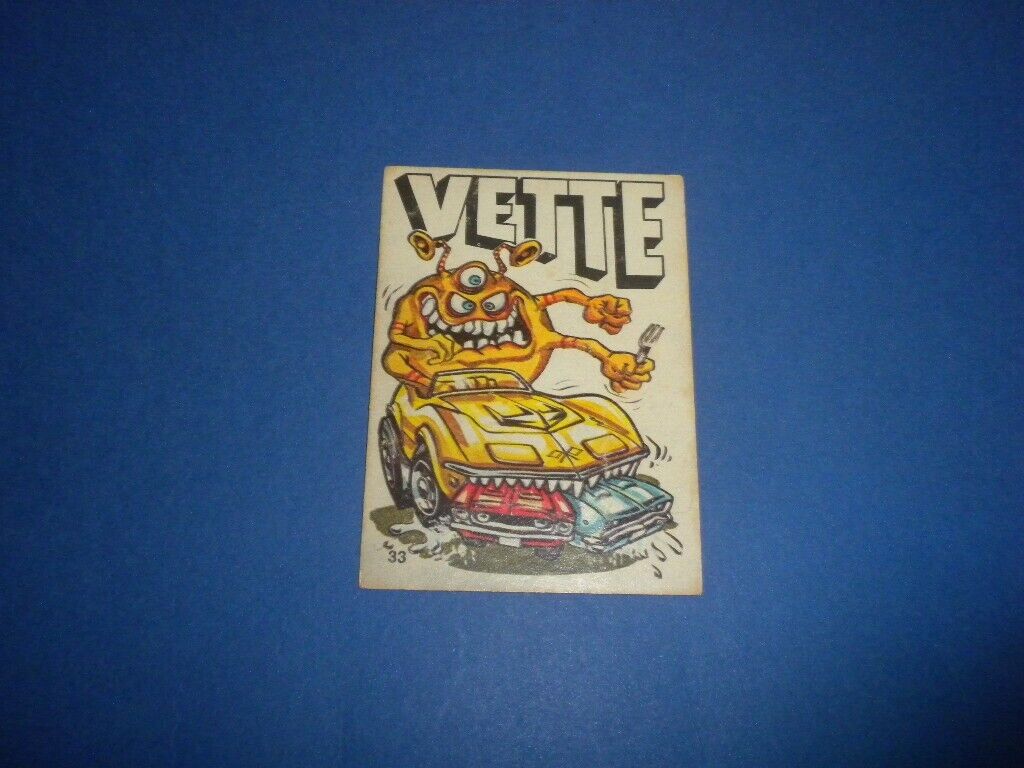 ODD RODS Donruss sticker #33 VETTE related Odder Fantastic 1969-1973