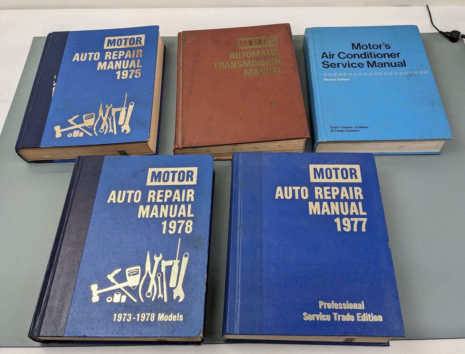 (5) Motors Auto Manuals 1975 1977 1978 + Automatic Trans + AC Service Manuals