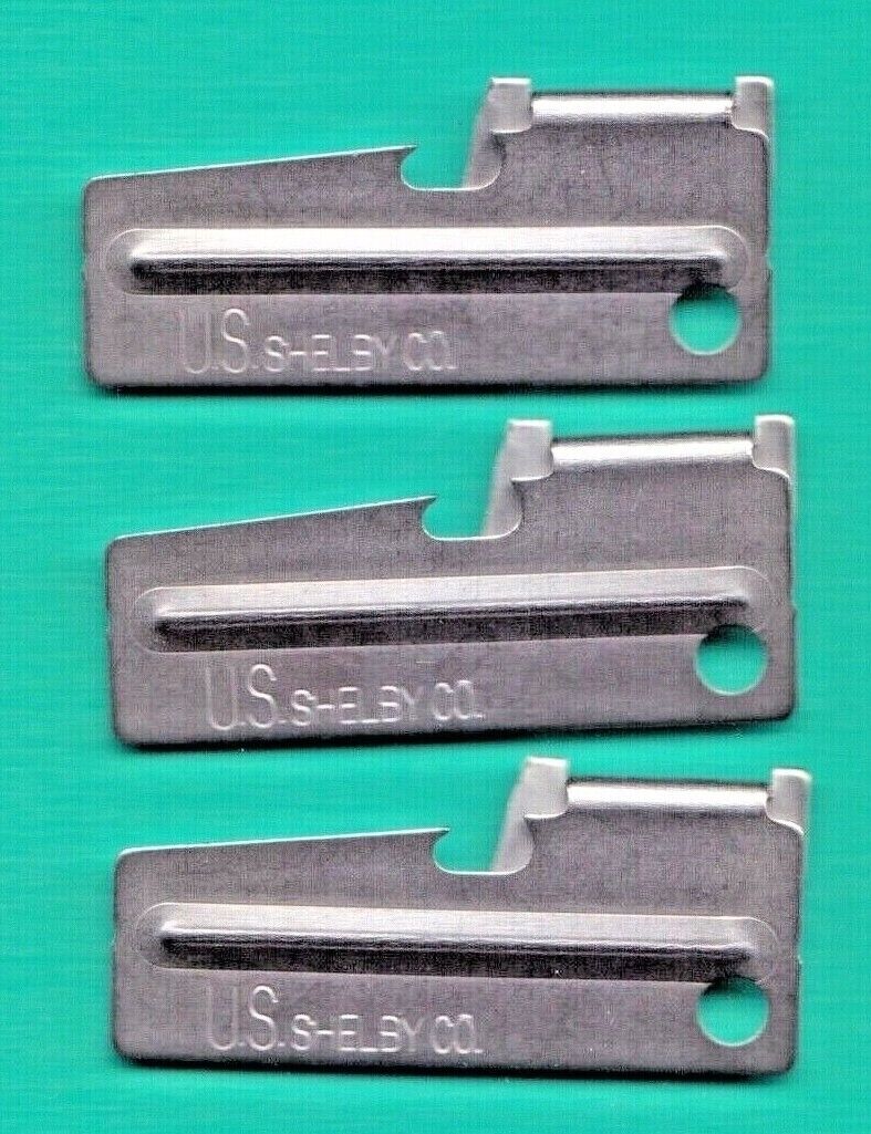 (3) GI P38 Can Openers Shelby US MADE Military Army Marines WW2