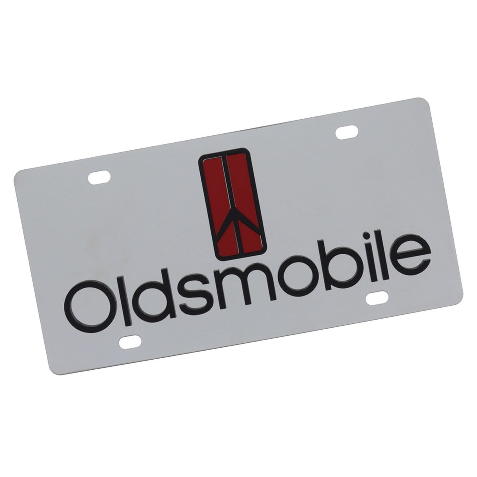 Oldsmobile Dual Logo License Plate (Chrome)