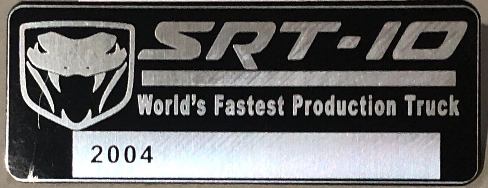 Dodge Ram SRT-10 Fastest Production Truck AL Plate Tag Vehicle # Free V10 Viper