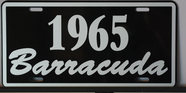 METAL LICENSE PLATE 1965 BARRACUDA FITS PLYMOUTH A BODY MOPAR FORMULA S 273 