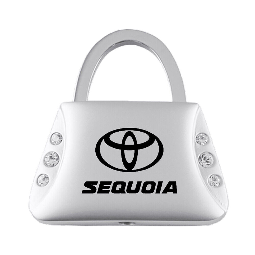 Toyota Sequoia Keychain & Keyring - Purse Shape Key Chain with Crystals Bling